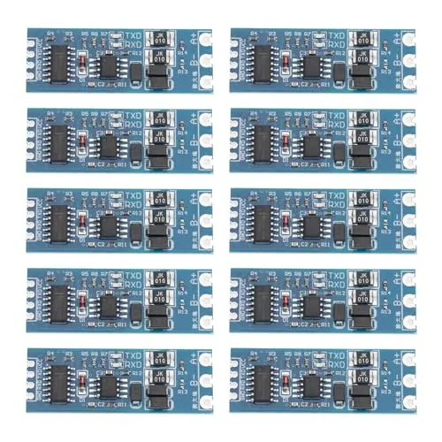 YINETTECH 10-teiliges TTL-zu-RS485-Modul, 485 auf serielle Schnittstelle, UART-Modul, Levelumschalter, Leistungsmodul, TTL, Turn, RS485-Stromversorgung