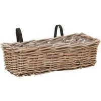 Produktbild VIVANNO Blumenkasten SACADA 46 cm x 18 cm x 14 cm Natur