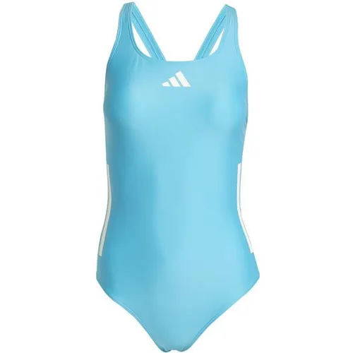 ADIDAS Damen Badeanzug 3-Streifen C-Back - Badeanzug aus chlorresistentem Infinitex Material, ideal für Schwimmerinnen, nachhaltig mit 70% recycelten Materialien.