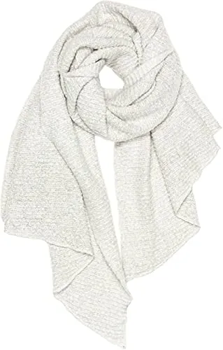 Caspar SC507 großer super weicher Damen XL Winter Schal mit schrägen Enden, Farbe:hellgrau, Größe:One Size