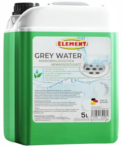 Grauwassertank Zusatz Wohnmobil | 5 Liter Konzentrat - Reinigungsmittel für Wohnmobile, umweltfreundlich und effektiv gegen unangenehme Gerüche - hält Grau- und Abwassertanks sauber ohne aggressive Chemie.