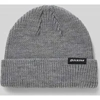 Dickies Beanie mit Label-Detail in Hellgrau Melange, Größe 1
