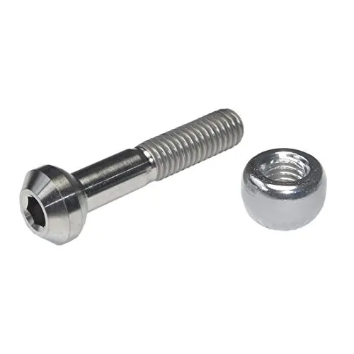 Accell Asia Unisex – Erwachsene KS Sattelklemmbolzen, Schwarz/Silber, Einheitsgröße