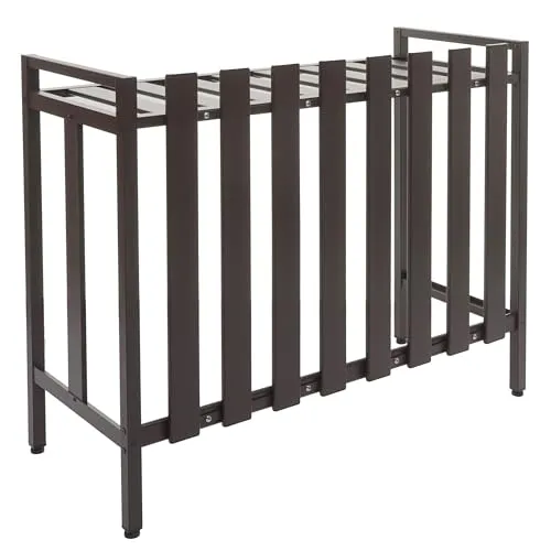 PROREGAL Verkleidung für Klimaanlage/Wärmepumpe, HxBxT 80x90x39cm, Metall, braun, Abdeckung Schutzgitter Pflanzenregal