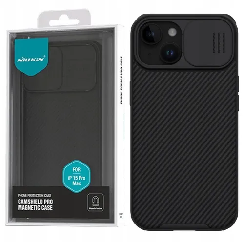 NILLKIN CAMSHIELD PRO CASE FÜR IPHONE 15 PLUS MIT MAGNETISCHER KAMERAABDECKUNG