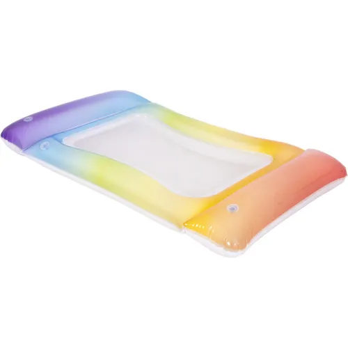 SunClub Luftmatratze Mesh Gradient Jelly 117 x 76 x 15 cm mit Netzfläche und 3 Luftkammern