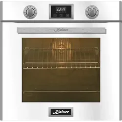 Kaiser EH 6326 W Einbau Backofen 79L - Exklusiver 60 cm Einbau-Backofen mit Selbstreinigung und 10 Funktionen, ideal für anspruchsvolle Köche. Genieße perfekte Ergebnisse dank Heißluftsystem und Drehspieß!
