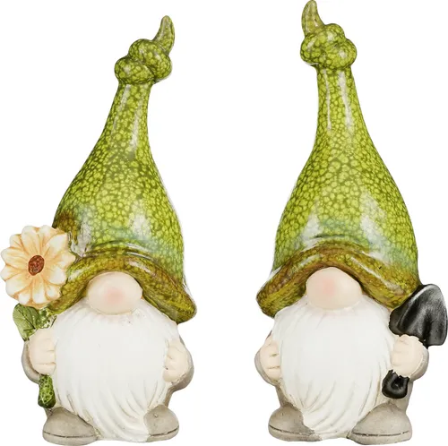 Mica Decorations Gnom Kermaik 23 x 11 x 8,5 cm grün in orange von Mica Decorations
