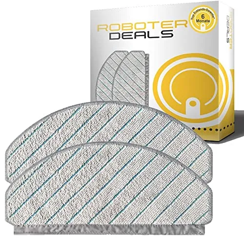 Roboter Deals Zubehör - Mikrofaserpads, Ersatz-Wischtücher, Wischtuch (2 Stück) für Ecovacs Deebot T10 u. T10 Plus Staubsaugroboter