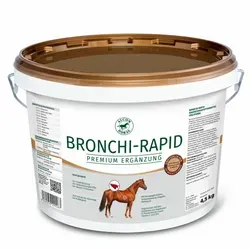 ATCOM BRONCHI-RAPID für Pferde 4,5 kg - Pferdefutter zur Unterstützung der Atemwege, angereichert mit hochdosierten Kräutern, Propolis und Antioxidantien für optimale Vitalität und Abwehrkräfte.