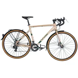 WYNN Gravel Bike 28 Zoll GRL5.1 - Gold, 14 Gänge, 57 cm Rahmenhöhe - Das WYNN Gravel Bike GRL5.1 vereint Stil und Funktionalität. Mit robusten Shimano-Komponenten und leistungsstarken Scheibenbremsen bist du auf jedem Terrain sicher unterwegs. Ideal für den Alltag und Ausflüge!