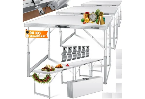 KESSER® Multifunktionstisch Profi 3-teilig in weiß von Kesser