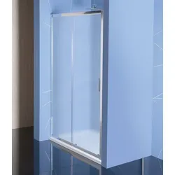 EASY LINE Duschtür 1200mm aus Glas Brick - Moderne Schiebetür für die Duschkabine, Höhe 190cm, aus 6mm Brick-Sicherheitsglas. Mit verstellbaren Aluminiumprofilen für eine einfache Anpassung und praktische Klapprollen für mühelose Reinigung.