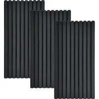 HOME DELUXE Akustikpaneel SONIC - Schalldämpfende Lamellenwand - Wandpaneele für den Innenbereich, 3-teilig und individuell zuschneidbar, ideal für eine schallgedämpfte Raumgestaltung in Black Oak.