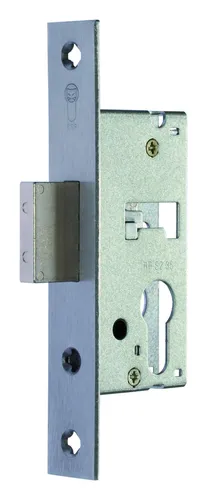 RR-Riegel-Einsteckschloss PZ 24/25mm - Schließtechnik mit käntigem Stulp aus Edelstahl, ideal für langlebige Sicherheit. Stulplänge 160mm, DIN links/rechts verwendbar und robust durch Zinkdruckguss-Riegel.