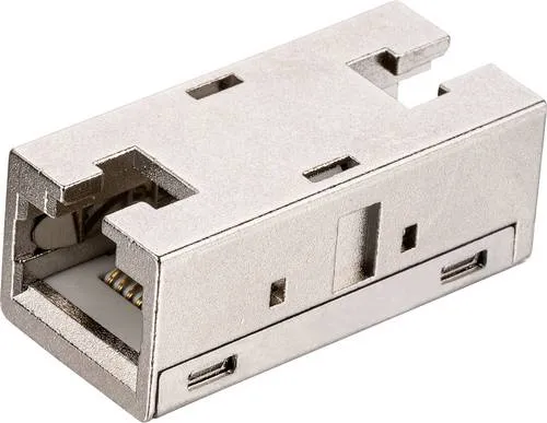 Roline RJ-45 Kupplung geschirmt, Cat.6A RJ-45 Kupplung geschirmt, Kat.6A (Class EA), Metallgehäuse 21.17.3097 Kupplung, gerade