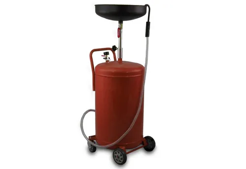 BITUXX Mobiler 80L Ölauffangwagen - Ölablasser mit 80L Fassungsvermögen und Druckluft-Entleerung, ideal für schnelle und umweltschonende Ölwechsel in Kfz-Werkstätten oder Hobbyräumen.