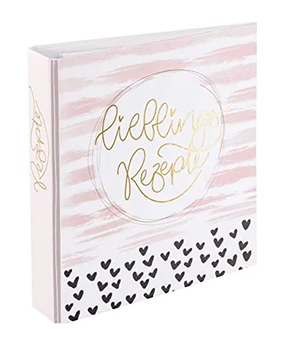 GOLDBUCH Rezeptordner DIN A5 2-Ring Lieblingsrezepte - Ordner für Lieblingsrezepte im praktischen DIN A5 Format, mit 45 mm Rückenbreite für viel Platz und eine stilvolle Aufbewahrung.