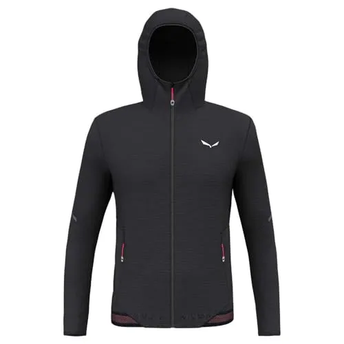 Salewa Herren Pedroc Pl Hd Jacke - Größe S, Schwarz - Wanderjacke aus funktionellem Fleece, bietet hohe Bewegungsfreiheit und optimalen Komfort beim Wandern.