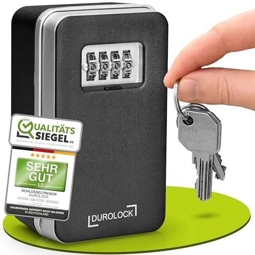 DUROLOCK Schlüsseltresor mit Zahlencode aussen (Wandmontage)