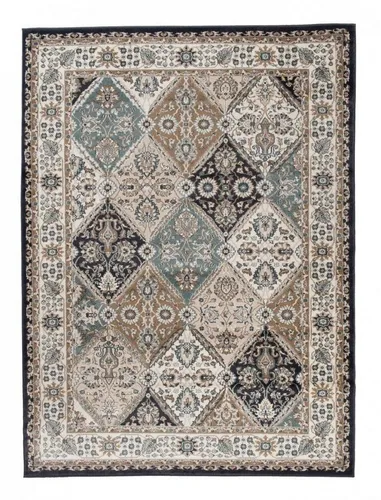 Mazovia Orientteppich Oriente Teppich - Traditioneller Teppich Orient Grau, 60 x 100 cm, Geeignet für Fußbodenheizung, Pflegeleicht, Wohnzimmerteppich