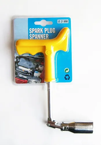 ZÜNDKERZENSCHLÜSSEL 21mm mit Kraftgriff Kerzenschlüssel Zündkerzen Schlüssel 48