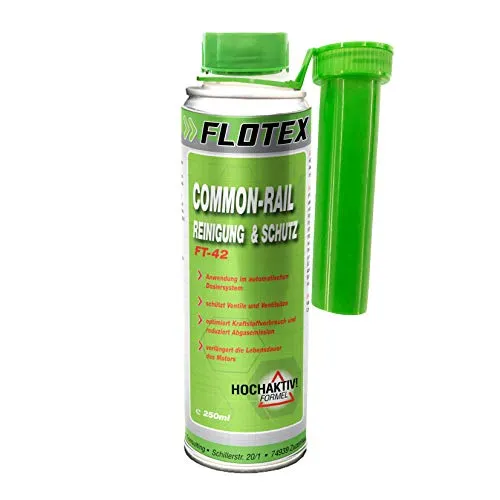 Flotex Diesel Common-Rail Reinigung & Schutz, 250ml Systemreiniger und Schutz Additiv für Dieselmotoren