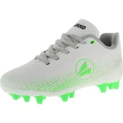 JAKO Jungen Fußballschuhe Lightning AG Junior 16877-28, 16877-29, 16877-30, 16877-31, 16877-32, 16877-33, 16877-34, 16877-35 JAK-5514K weiß/neong... - Weiß - 32