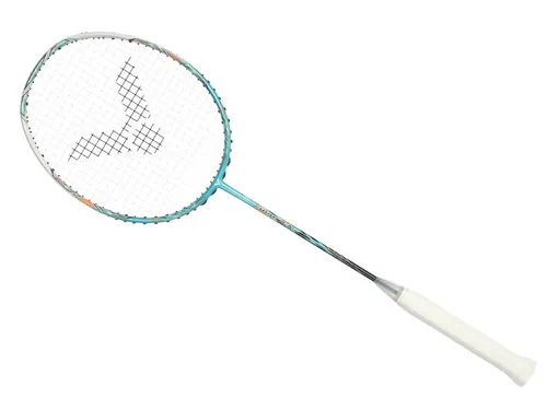 Victor Badmintonschläger Jetspeed S 12 TD - unbesaitet, ausgewogen und kopflastig - Der Jetspeed S 12 TD bietet eine innovative Rahmenkonstruktion für schnelle Returns und optimalen Komfort. Ideal für ambitionierte Spieler, die Wert auf Präzision und Kontrolle legen.