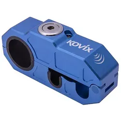 Lenkerschloss mit Alarm GRIP LOCK KOVIX KHL Blau für Quads und Motorräder