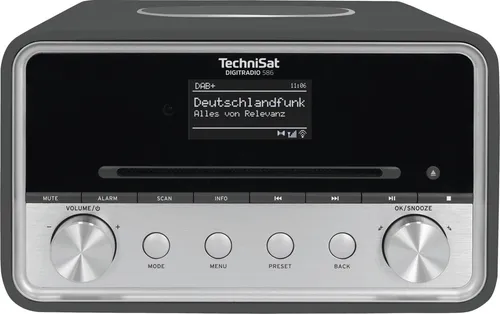 TechniSat Digitradio 586 - Multifunktionales DAB+ FM Radio, 20 W Leistung für optimalen Hörgenuss in jedem Raum