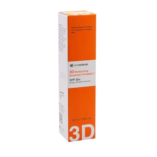 md:ceuticals Körpercreme 3D Moisturizing Sunscreen Protection SPF 50+ - Sonnenschutzmittel mit innovativer Formel, die UVA/UVB-Strahlen effektiv filtert und gleichzeitig die Haut mit Feuchtigkeit versorgt und regeneriert.