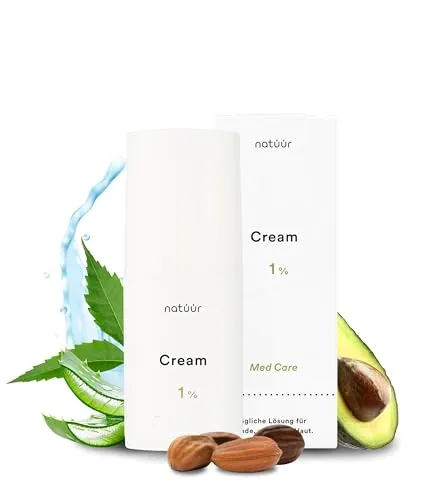 natüür Cream mit Neem-Extrakt NEEMAVERA (15 ml) – Feuchtigkeitscreme für empfindliche & trockene Haut – Zieht schnell ein, nicht fettend – Vegan – Made in DE