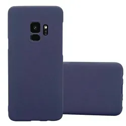 Cadorabo Schutzhülle für Samsung Galaxy S9 Hülle in Blau Etui Hard Case Handyhülle Cover
