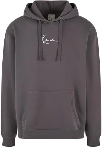 Karl Kani Herren KM-HD011-012-06 Small Signature Essential Hoodie Anthracite, XS