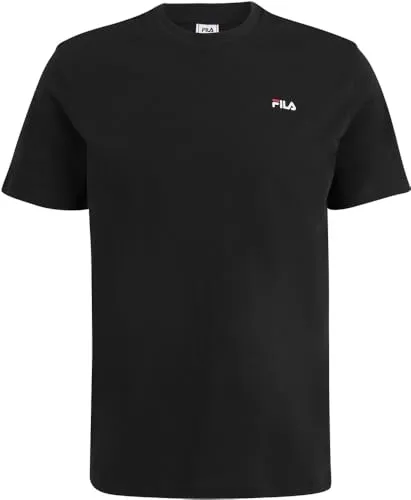 FILA Men's Laas Regular Tee T-Shirt, Black, XL von FILA
