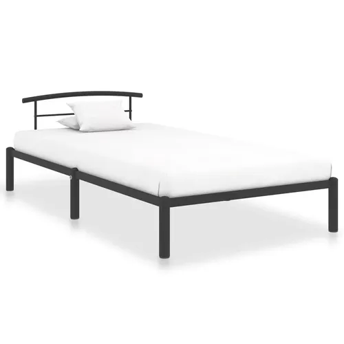 Bettgestell Schwarz Metall 90x200 cm