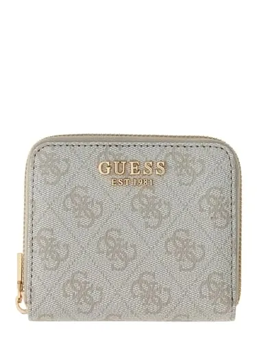Guess Laurel II SLG Kleine Geldbörse mit Reißverschluss in beige von GUESS