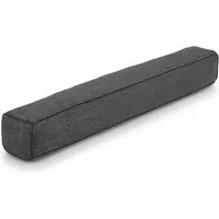 Beautissu Levante OM Zugluftstopper 6,5x130cm Dunkelgrau