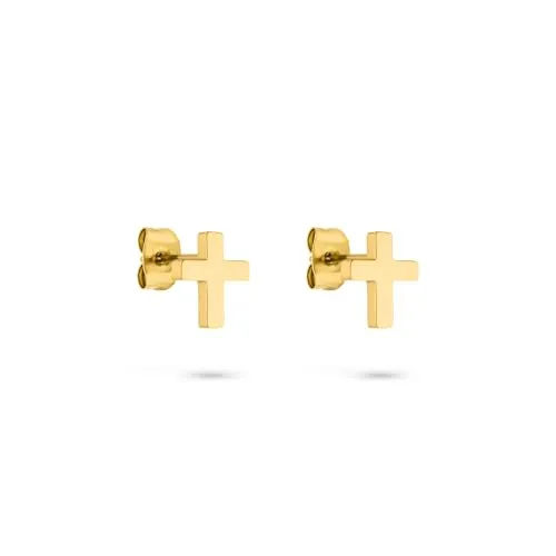 s.Oliver Ohrring - Elegante goldene Ohrstecker aus Edelstahl - Stilvolle s.Oliver Ohrstecker aus hochwertigem, poliertem Edelstahl. Der zeitlose goldene Look und die Butterfly-Verschlüsse machen sie zum perfekten Accessoire für jeden Anlass.