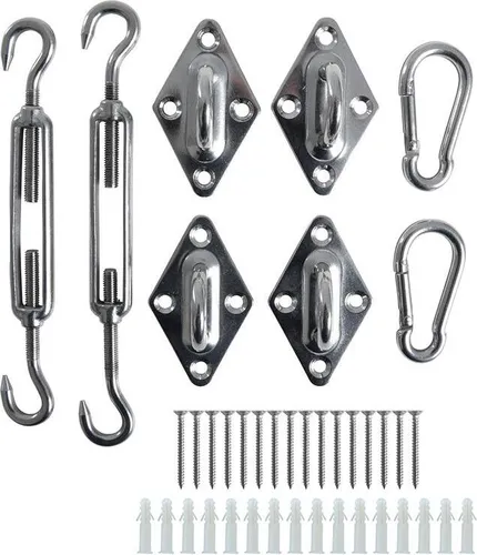 Produktbild Sonnensegel Befestigungs Kit Montageset Komplettset Befestigungsset Zubehör