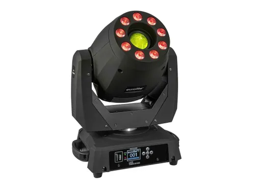 Eurolite TMH-H180 LED Hybrid Moving Head Spot, schwarz - Lichttechnik: Leistungsstarker 200 W LED Hybrid Moving Head mit Spot und Wash-Funktion, ideal für kreative Lichtshows mit rotierenden Gobos und motorischem Fokus.