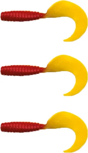 Hecht Twister XXL Gummiköder 16 cm rot orange 3
