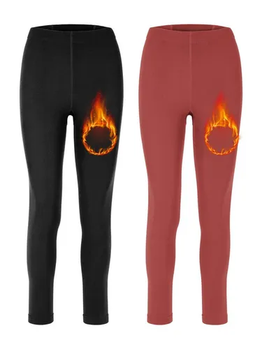 Merry Style Leggings 2er Pack Damen Thermo Leggings Gefütterte Thermoleggings MS-ATX-441 (1-tlg)