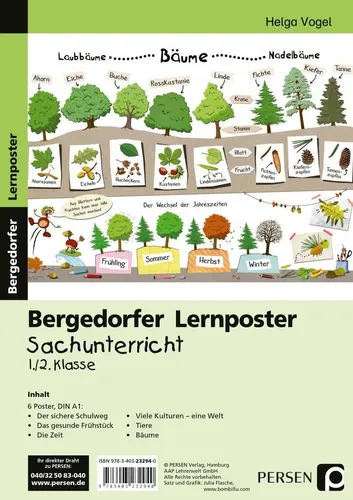 Helga Vogel | Lernposter Sachunterricht - 1./2. Klasse | Poster | Deutsch (2013)