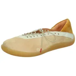 Think! Halbschuhe Leder - Braun - Größe 41 - Elegante Halbschuhe aus weichem Leder mit feinen Perforationen und schmaler Schnürung. Ideal für stilvolle Alltagslooks und kombiniert minimalistisches Design mit einem modernen Charakter.