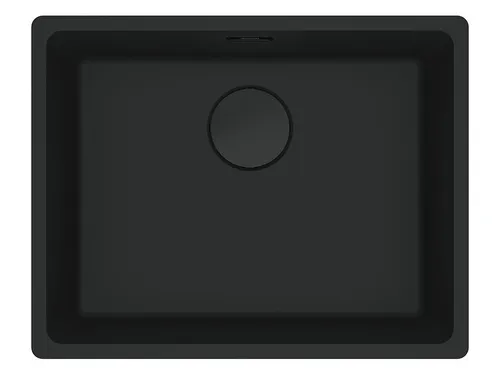 Franke Maris MRG 110-52 Black Matt Collect Granitspüle - Granitspüle ohne Abtropffläche, ideal für moderne Küchen, mit einer Breite von 55,30 cm und hochwertiger Verarbeitung.