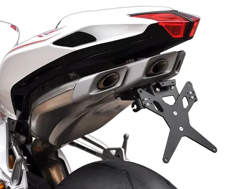ZIEGER Kennzeichenhalter X-Line für MV Agusta F4 1000 - Hochwertiger Kennzeichenhalter für MV Agusta F4 1000 (2014-2018) mit verstellbarem Neigungswinkel und sportlicher Optik. Langlebig, witterungsbeständig und ABE-frei – ideal für Motorradliebhaber.