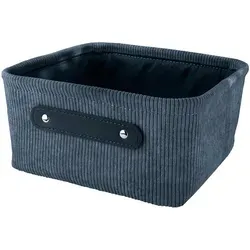 Kleine Wolke Aufbewahrungsbox Bedford, Dunkelblau, Kunststoff, 23x11x23 cm, Ordnen & Aufbewahren, Aufbewahrungsboxen