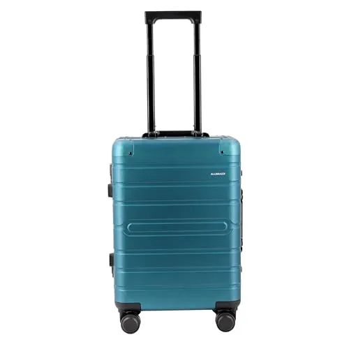 Alumaxx Reisekoffer Gravity 45189 - blauer Hartschalen Trolley mit TSA-Schloss - Trolley mit 30 Litern Volumen, 4 drehbaren Rollen und robustem Aluminium. Ideal als Handgepäck für Reisen, sicher und stylish.